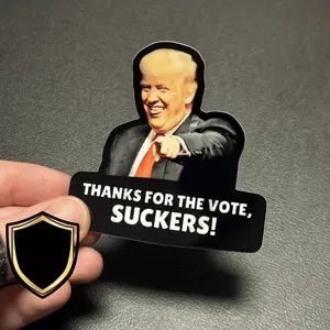 Thanks For The Vote, SU-CKERS! Trump Sticker, Anti-trump Laughing And Pointing Inflation Price, Trump Gas Pump And Produce Sticker, Meme Stickers