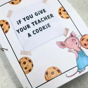 Cookie Themed Planner Notebook, 1 Count Creative Teacher Appreciation Gift, Unique Thank You Gift, Daily Planner Notebook for Office School