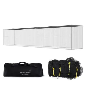 Baseball Batting Netting for Practice and Training, Softball Hitting Net, Portable Pitching Cage Net with Door and Carry Bag, Heavy-Duty Enclosed PE Netting, 70FT Net Only, Suitable for Backyard, Indoor Gym and Outdoor Training
