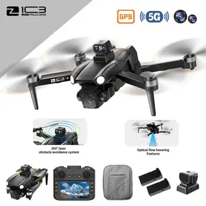 5G GPS Photography Drone: Remote Control With Screen Included,Laser Obstacle Avoidance,Optice Flow,Brushless Motors,Auto Return Navigation,One-Key Takeoff/Return