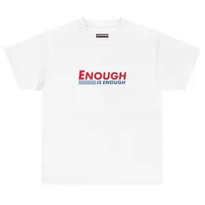 ENOUGH IS ENOUGH LOGO SHIRT, Vintage Fashion, Classic Styles for Everyone, Full Color Range, Find Your Perfect Shade