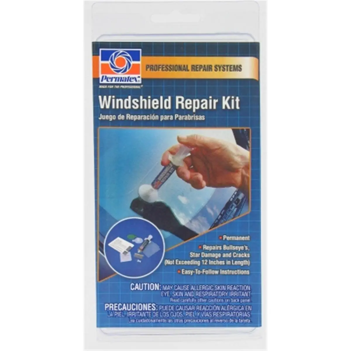 212 MAIN Permatex Windshield Repair Kit 09103 - Auto Car Glass Repair Tool with Fast Cure Function