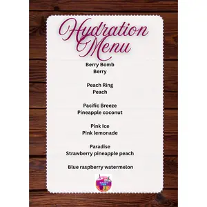 Hydration Menu
