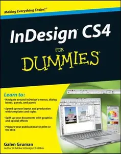 USED-Indesign Cs4 for Dummies by Gruman, Galen (Paperback)