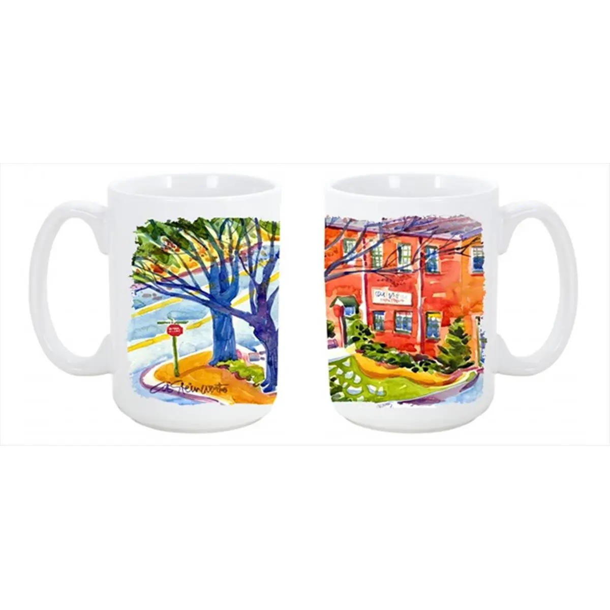 Harbour 15oz Ceramic Coffee Cup - Single Mug, Dishwasher Safe, Microwave Safe for Tea and Drink Use, Reusable, Everyday Use