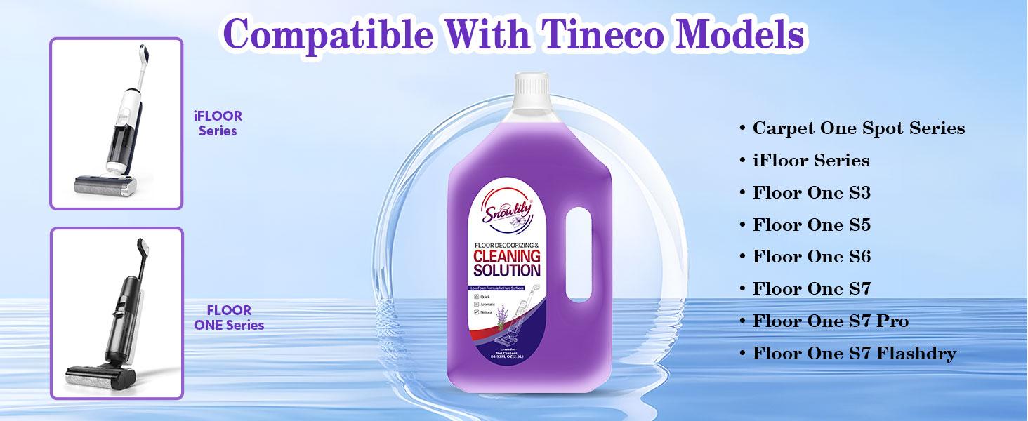 Snowlily Lavender Scented Floor Cleaner Refill, 84.53 fl oz/2.5L Concentrated Low-Foam Cleaning Solution, No Residue, Long-Lasting Fragrance, Versatile for Regular Mops & All Robot Vacuums-Cordless Floor Washers-Mop Vacuums, Home Essential Surface Cleaner