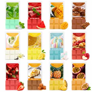 Strong Scented Wax Melts Cubes, 12*1.25Oz Assorted Fruit & Bakery Scents, Non-Toxic Soy Wax Melts, Long Lasting Odor Eliminating for Home Warmer, Perfect for Housewarming & Holiday Gifts air freshener