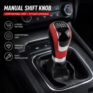 Racing Style 6 Speed Shift Knob for Manual Transmission – Universal Car Gear Shifter Handle Red Black#ShiftKnob #ManualTransmission #JDMStyle #CarMods #GearShifter #ManualCar #CarAccessories #ModifiedCars #PerformanceParts #TunerLife #ProjectCar #