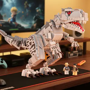 T-Rex Dinosaur Building Set, 554 Pieces, Creative Toy for Boys Ages 6-14, Ideal Gift for Christmas, Halloween, New Year, Birthday