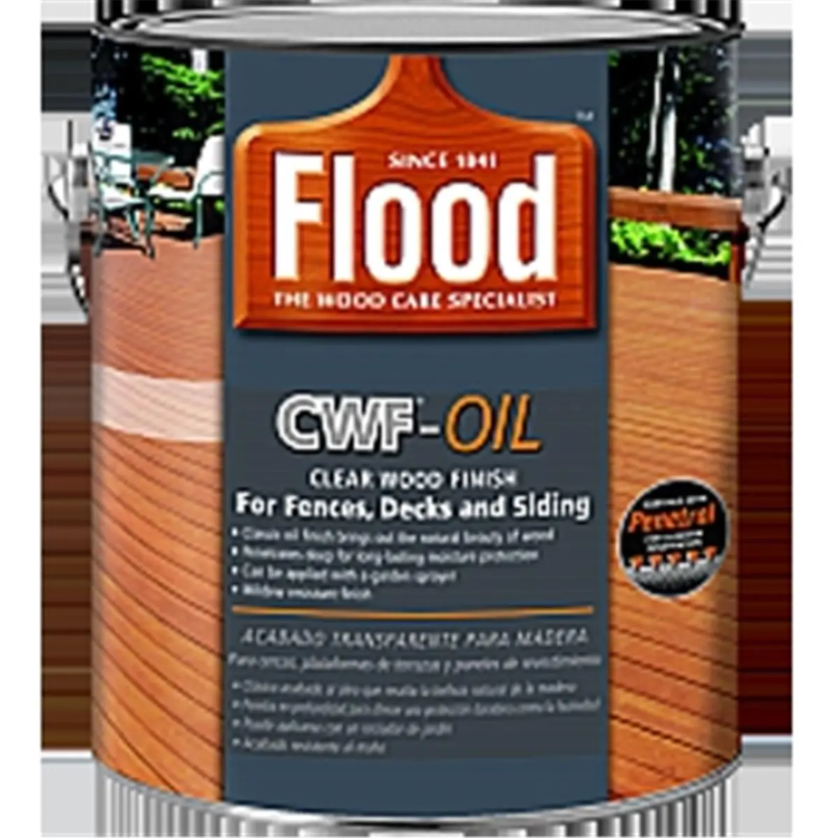 212 MAIN FLD447 1 Gal Oil-Based Exterior Wood Paint - CWF 350 VOC Formula, Restores Natural Wood Look, Revitalizes Dried-Out Decks, for Automotive Painting & Fence Care