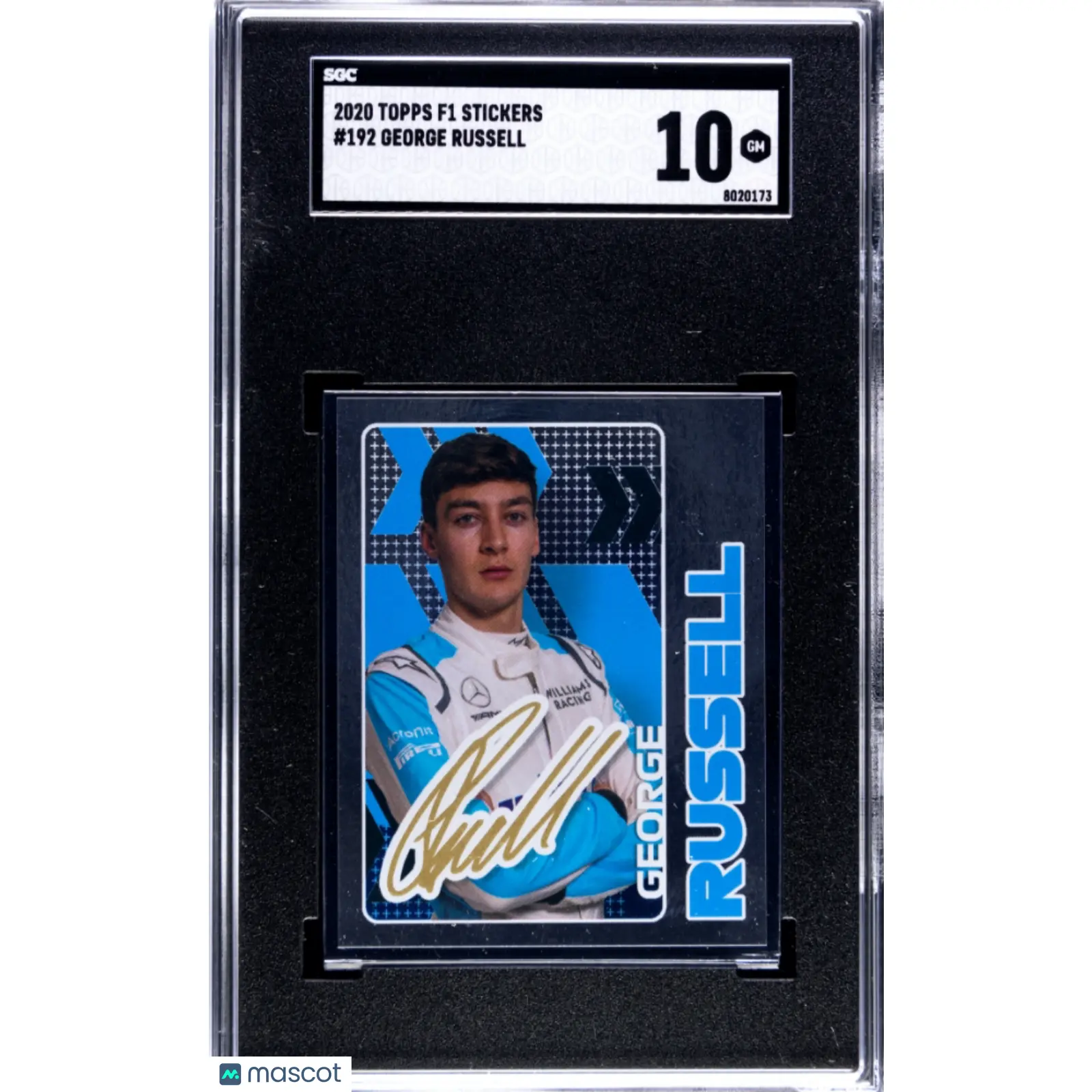 2020 Topps F1 Stickers George Russell #192 SGC 10