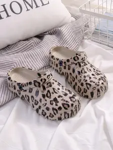Women's Summer New Leopard Print Sandals, Anti-Slip Lightweight Durable Comfortable Casual Footwear, Stylish Daily Wear Shoes for Women