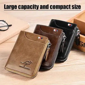 Men’s Wallet, Leather Wallet, Billfold, Gift for Men, Husband, Boyfriend, Son, Large Capacity with Multi Card Slots, RFID Anti-theft Protection, Durable, Scratch & Wear-Resistant Leather, Holiday Gift, Party Gift, Christmas Present, Practical Gift for Him