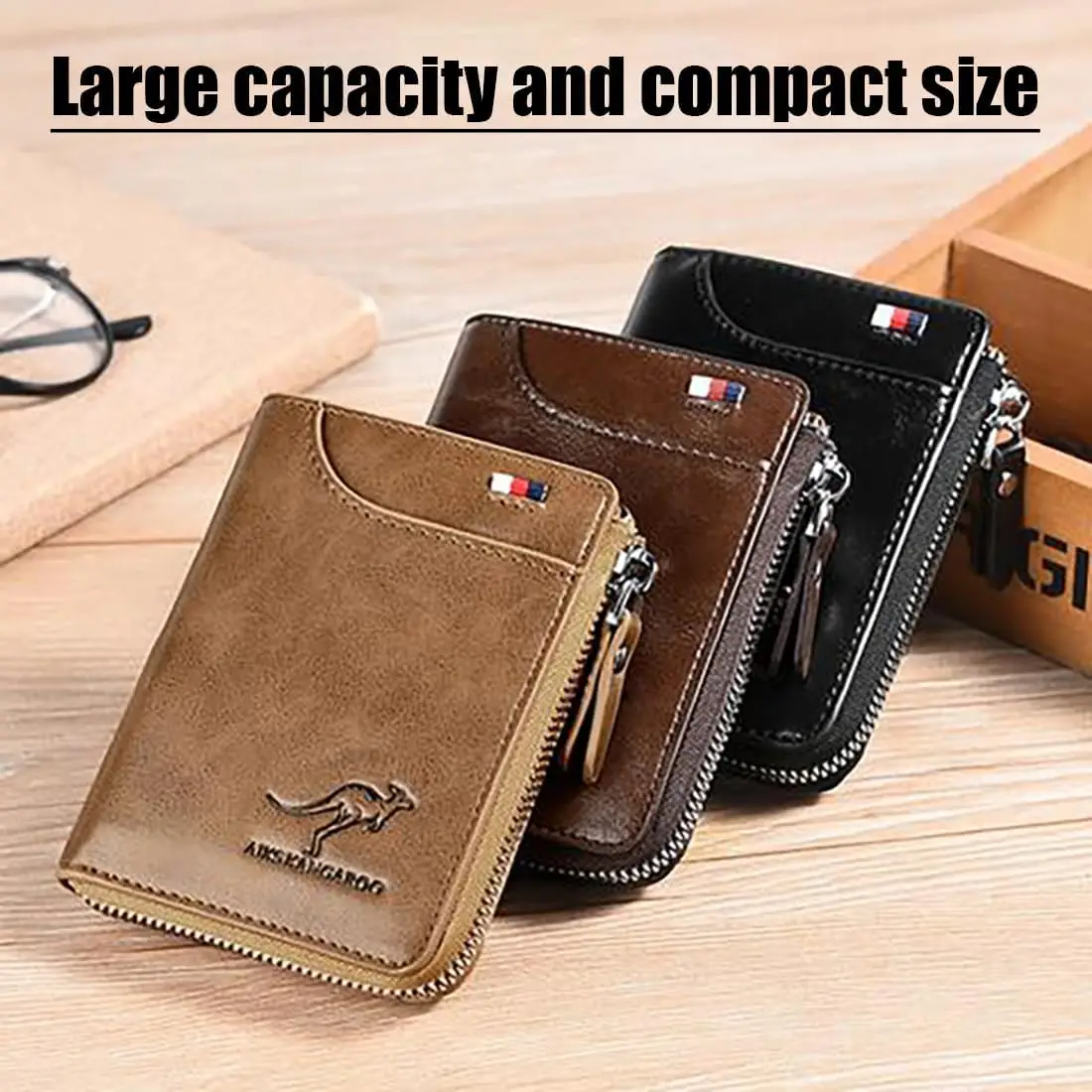 Men’s Wallet, Leather Wallet, Billfold, Gift for Men, Husband, Boyfriend, Son, L...