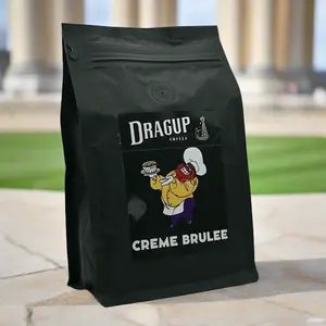 Drag Up Coffee Crème Brûlée Flavored Specialty Grade Coffee Drag Up Coffee Crème Brûlée Flavored Specialty Grade Coffee