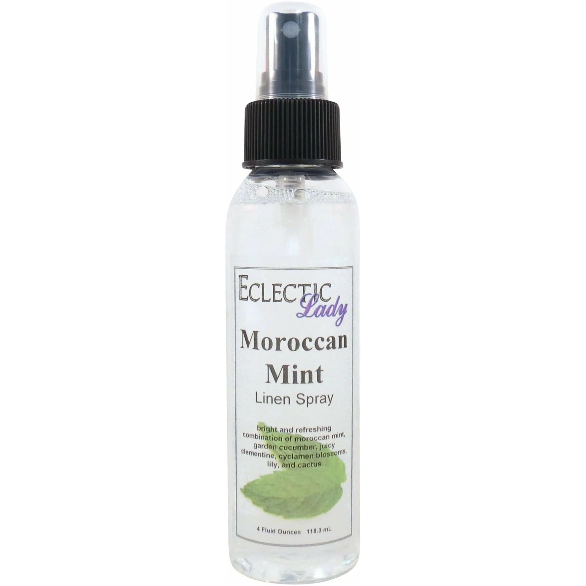 Moroccan Mint Linen and Sheet Spray - No Artificial Colors, Parabens, or Preservatives - Long-Lasting Scent for Bed, Fabric & Pillow
