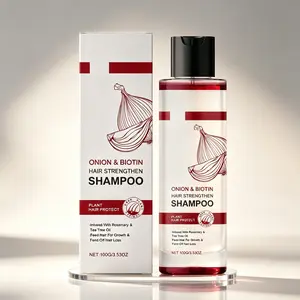 Plant-Based Onion & Biotin Shampoo – Infused with Rosemary & Tea Tree, Nourishes Scalp for Healthier Hair, 100g