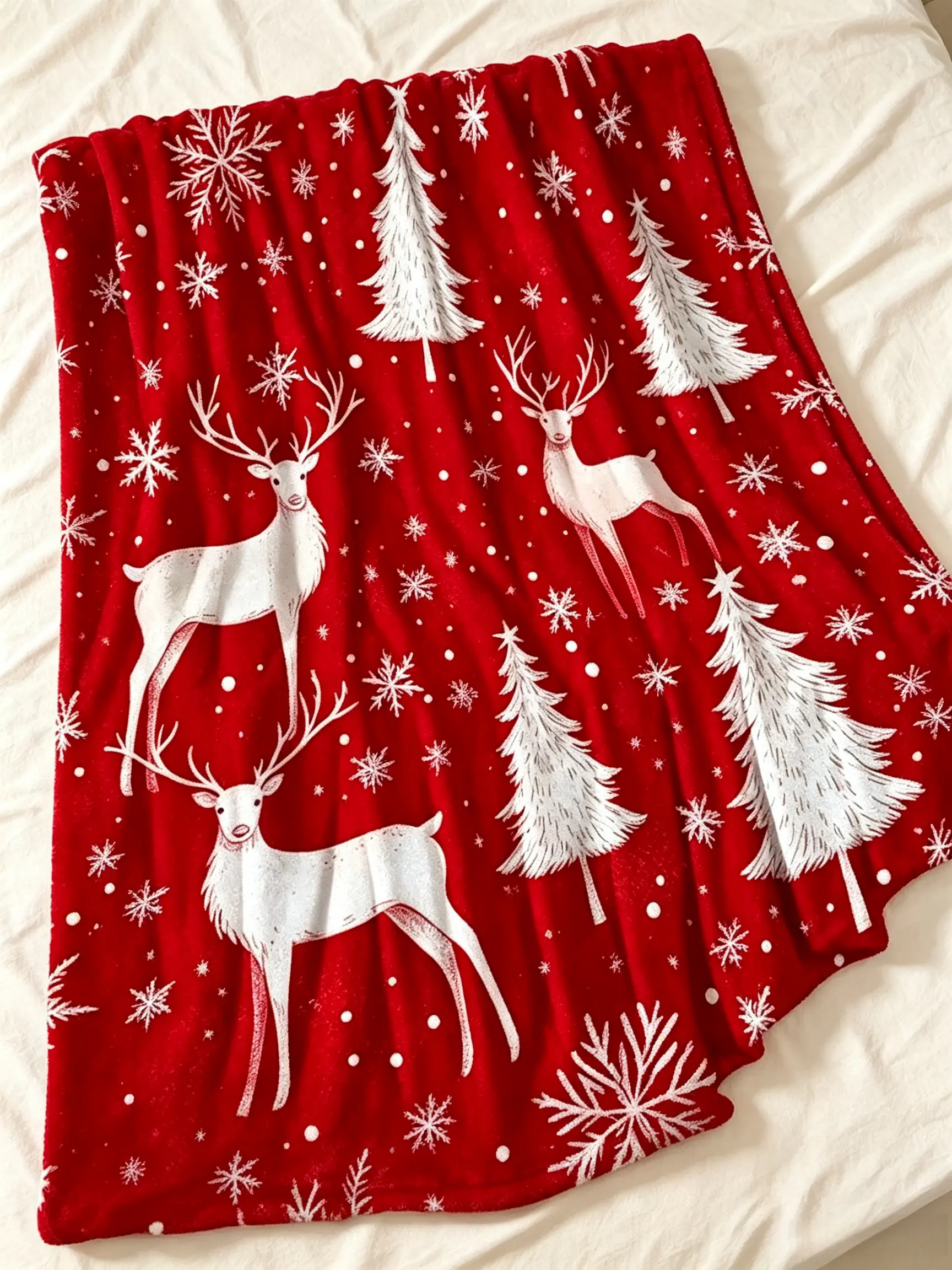 Thick, high-quality air conditioning cover blanket; all-season plush warm red throw; flannel blanket with reindeer and candy cane designs; super soft blanket; gift for girls, boys, women, and family; suitable for office, sleeping, naps, sofa/couch, beds,
