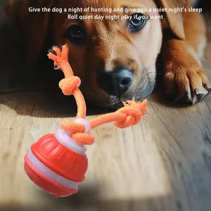 Smart Rolling Ball for Pets, Electric Toy Ball with Obstacle Avoidance and Standby Function, Crazy Rolling, Built in Bird Call! Dog Toys for Entertainment, Chew-Resistant, and Teething