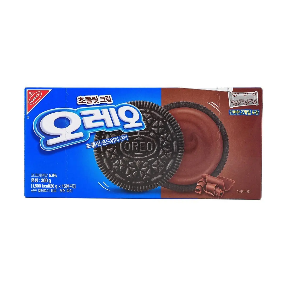 Oreo Korea Chocolate Sandwich Cookies 300g - Authentic Korean Snack, Delicious Cream Filling