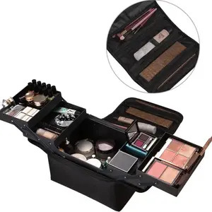 Large Capacity Comestic Bag, Nail Tattoo Makeup Tool Organizer, Toiletry Storage Bag & Travel Accessories