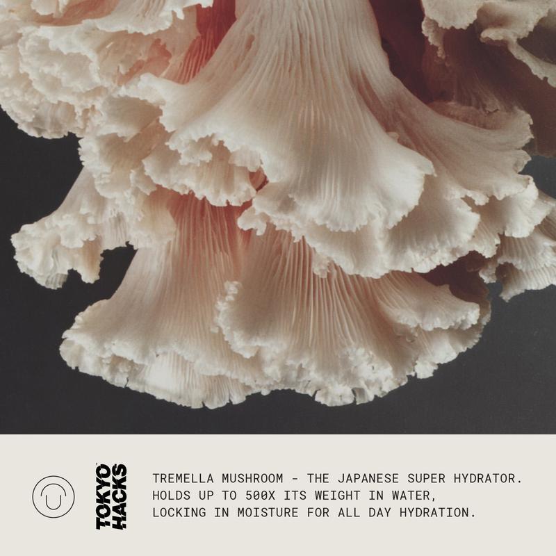 Tokyo Hacks 500X Tremella Moisturizer with Hyaluronic Acid & Niacinamide for Deep Hydration and Smooth Texture Lightweight Gel-Cream for All Skin Types