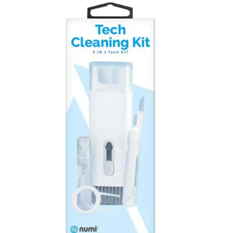Numi Tech Cleaning Kit 5 in 1 Cleaning Touch Screen Dials Includes Brush Spray Camera Smartphone
