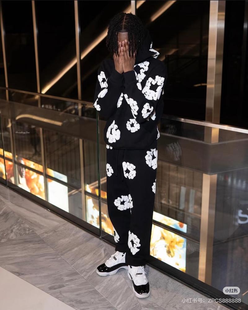 Denim Tears Y2K Hoodie Women's and Men's AestheticHoodie Casual Retro Large Pullover Harajuku Jacket with Unique Floral Print Denim Tears Y2K Hoodie Women's and Men's AestheticHoodie Casual Retro Large Pullover Harajuku Jacket with Unique Floral Print