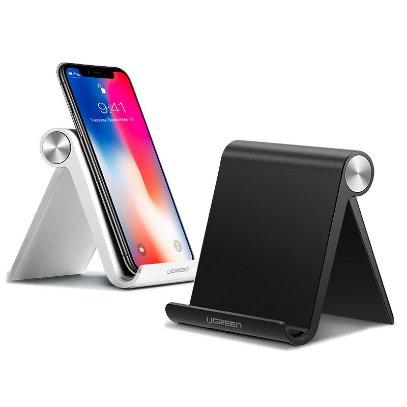 UGREEN Desk Cell Phone Stand, Table Stand Holder, Adjustable Portable Desktop Dock Office Compatible with iPad Pro 11 9.7 10.5 Air Mini 5 4 3 2 iPhone 17 16 15 14 13 12, Ideal for Folding Desk Smartphone Use, Deals for You,TikTokShopHolidayHaul