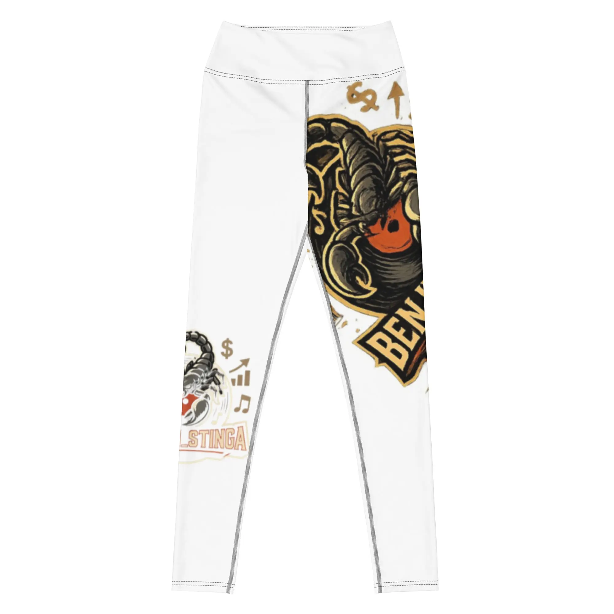 Women's Graphic Print High-Waisted Yoga Leggings - 75% Recycled Polyester, 25% Elastane, Elastic Waistband, UPF 50+ UV-Protective, Womens Fitness Athletic Body-Fitting Sporty Chic Sports Bottoms, Athletic Women's Sports Leggings, Body-Fitting Women's Spor