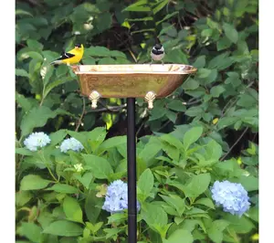 Splish-Splash Bird Bath Copper Finish by Good Directions