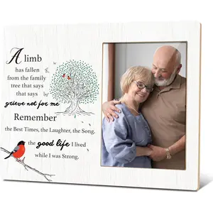 Sympathy Photo Frame - Bereavement Remembrance Gifts For Loss Of Loved One, Cardinal Memorial Picture Frame, Condolence Gifts For Family Loss, In Loving Memory Frame For Home Office Decor