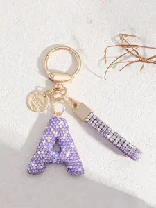 New Fashion Sparkling Soft Clay Keychain, Cute Diamond Pendant, Women's Bag Accessory, Car Key Chain Decoration Gift