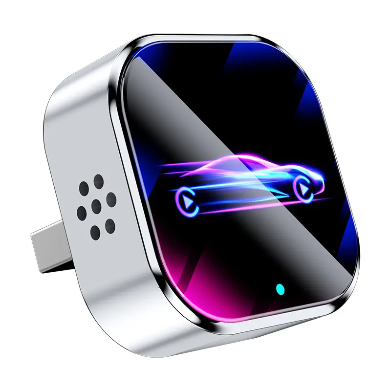 Q1A Silver Colorful Car Logo Metal+Glass