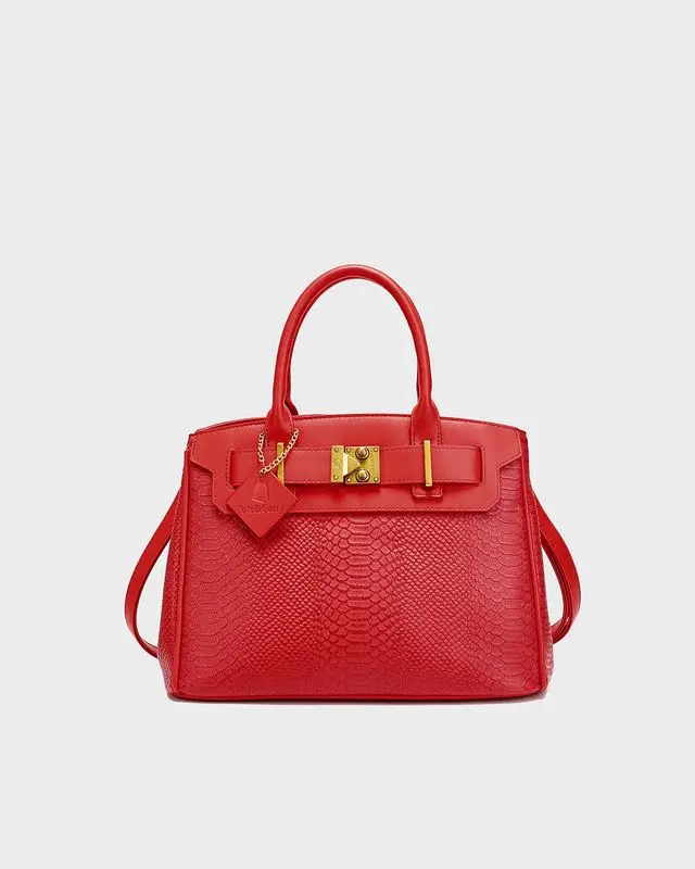 Signature Luxury Prosper Tote In Red