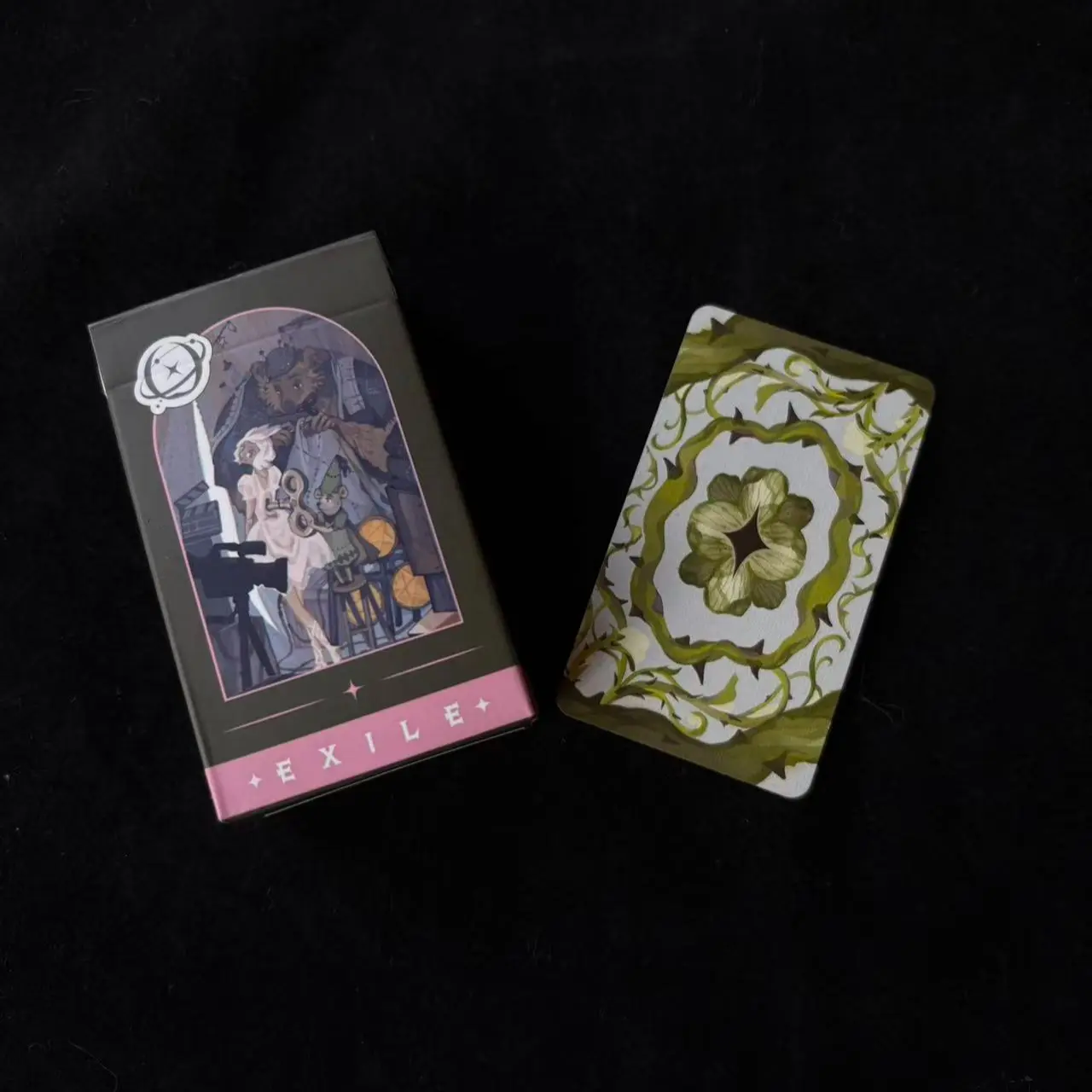 Exile Returns Mini Edition Sue Wake Model Warm Healing Style, Japanese Hand Painted Illustration, Faceted Edition, Black Core Paper