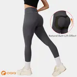 OQQ Women's High-Waist Seamless Regular-Length Yoga Leggings - Spandex Gym Workout Apparel with Stay-Put Waistband, Gym-to-Street Wear, Yoga-to-Casual Comfortable Basic Pants for Back to School,sohochic