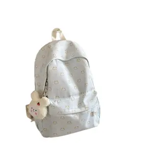 New school bag, student cat-themed large-capacity college student backpack, commuter backpack, cute backpack