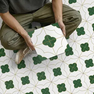Modern Geometric Tile Stickers, Self-Adhesive, Thick Frosted PVC, Waterproof, Durable, Removable, No Residue, Easy to Use