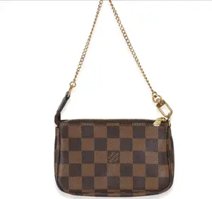 Pre-owned Louis Vuitton Canvas Mini Bags Damier Ebene Mini Pochette Accessoires