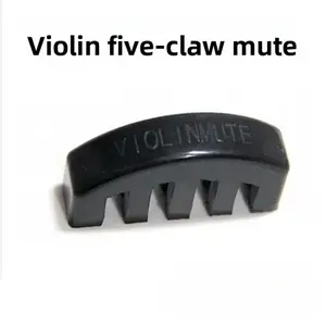 3pcs Premium Violin Silencer Lightweight Durable Rubber Mute for Beginners and Professionals