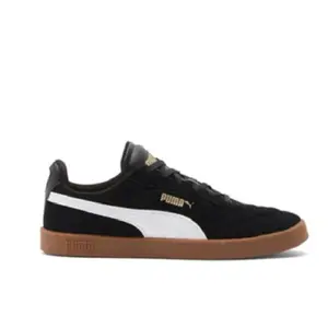 Youth Puma Club II Jr Black-White-Puma-Gold-Gum (398886 15) (GS)