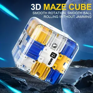 3D Roller Maze Rubik's Cube Three-Step Competition Pk Logic Thinking Toy, Children Stress Relief Training, Educational Puzzle Game