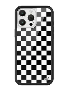 Wildflower Cases - Checkers, Limited Edition iPhone Case | Durable Protection Black and White Simple Trendy Cover Protective Rubber Custom Wildflower Cases - Checkers, Limited Edition iPhone Case | Durable Protection Black and White Simple Trendy Cover Protective Rubber Custom