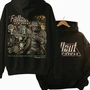 Youth & Adult Fallout New Vegas Graphic Hoodie, Unisex Oversized Hoodie for  Vintage Game Style, Youth Clothing, Adult Clothing