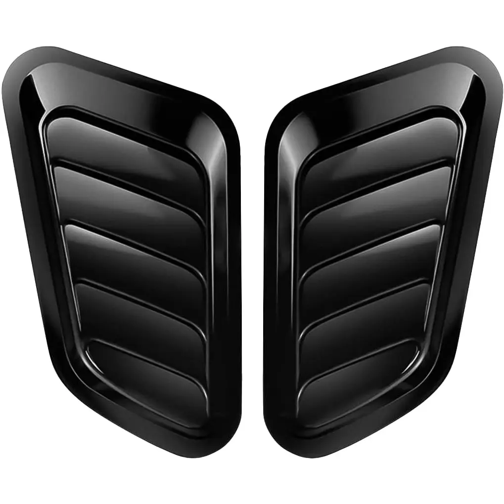 WOAOW 2PCS Universal Hood Air Vents - Viral DIY Budget Build Hack! Car Hood Scoop Bonnet Vent Intake Trim Cover, Affordable Car & Truck Accessories