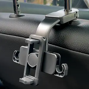 Back Seat Phone Holder for Car - Phone Holder Hooks Devices Holder Car Mount,Backseat Headrest Mobile Phone Holder Hanger for Wallets Grocery Bags