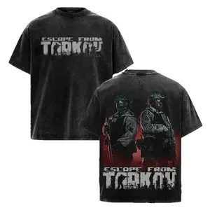 Escape from Tarkov Unisex Cotton Graphic Tee Featuring Iconic Head Eyes Design, Stylish Streetwear Essential for Gamers and Fans, Perfect Versatile Gift