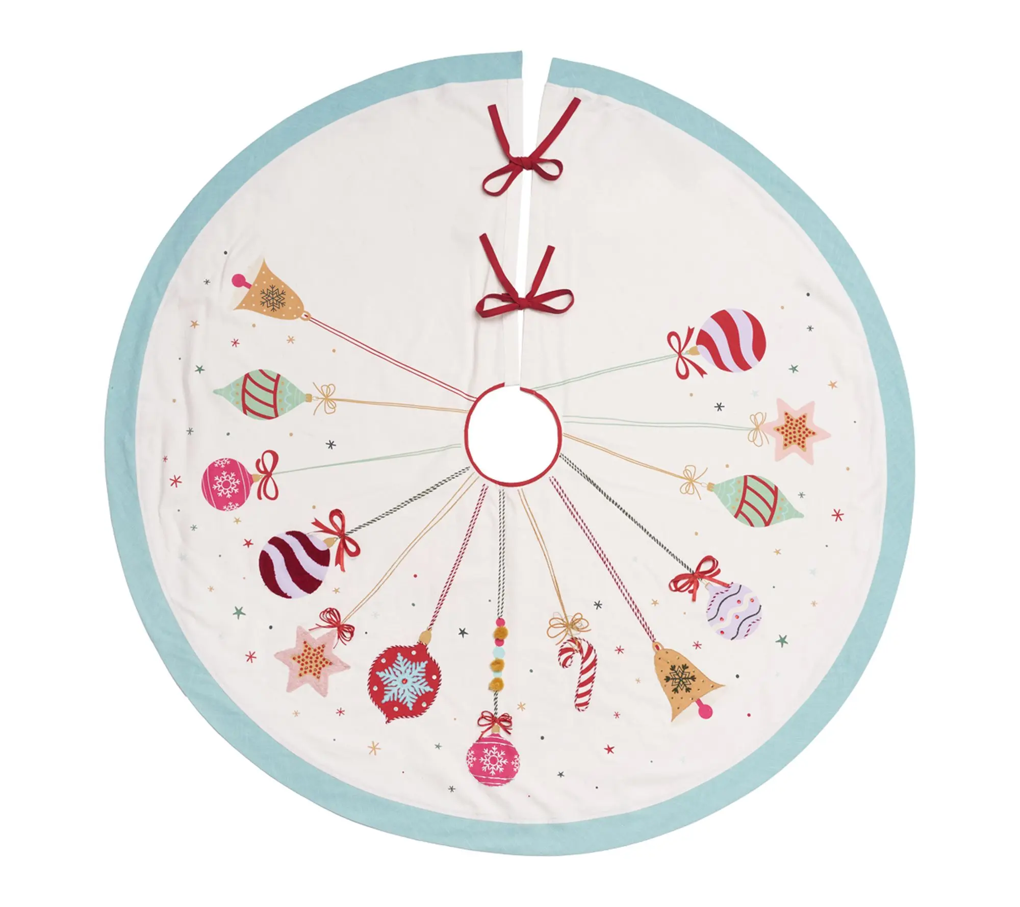 Ornament Christmas Tree Skirt  by Valerie