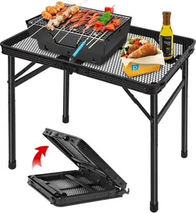 Tiagowell Lightweight Folding Grill Table with Mesh Top